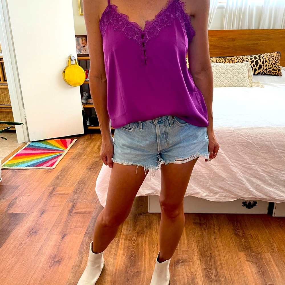 Silky purple cami